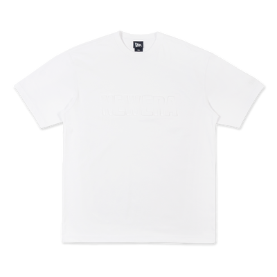 NEW ERA TONAL WHITE OVERSIZED SHORT SLEEVE T-SHIRT