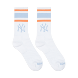 NEW YORK YANKEES SS24 WHITE SOCKS (2 PAIRS)