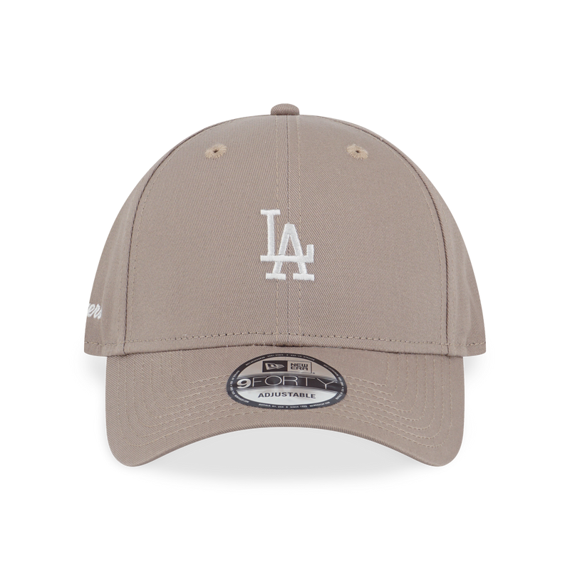 LOS ANGELES DODGERS COLOR ERA SMALL LOGO ASH BROWN 9FORTY CAP