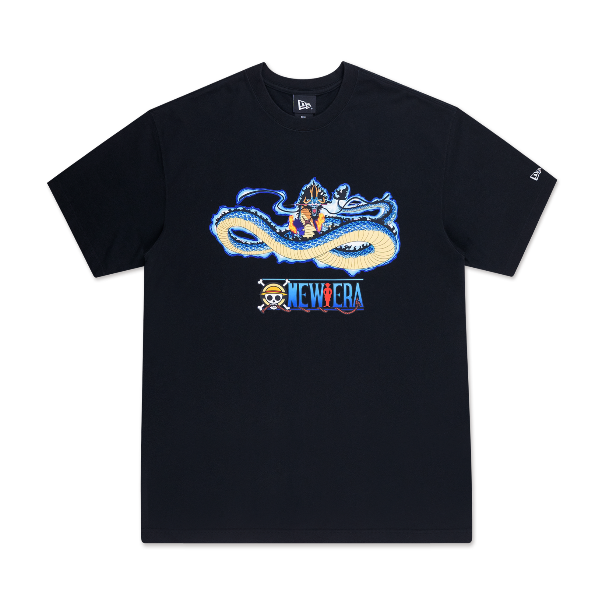 NEW ERA X ONE PIECE GEAR 5 KAIDO DRAGON BLACK OVERSIZED SHORT SLEEVE T-SHIRT