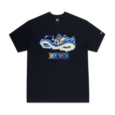 NEW ERA X ONE PIECE GEAR 5 KAIDO DRAGON BLACK OVERSIZED SHORT SLEEVE T-SHIRT