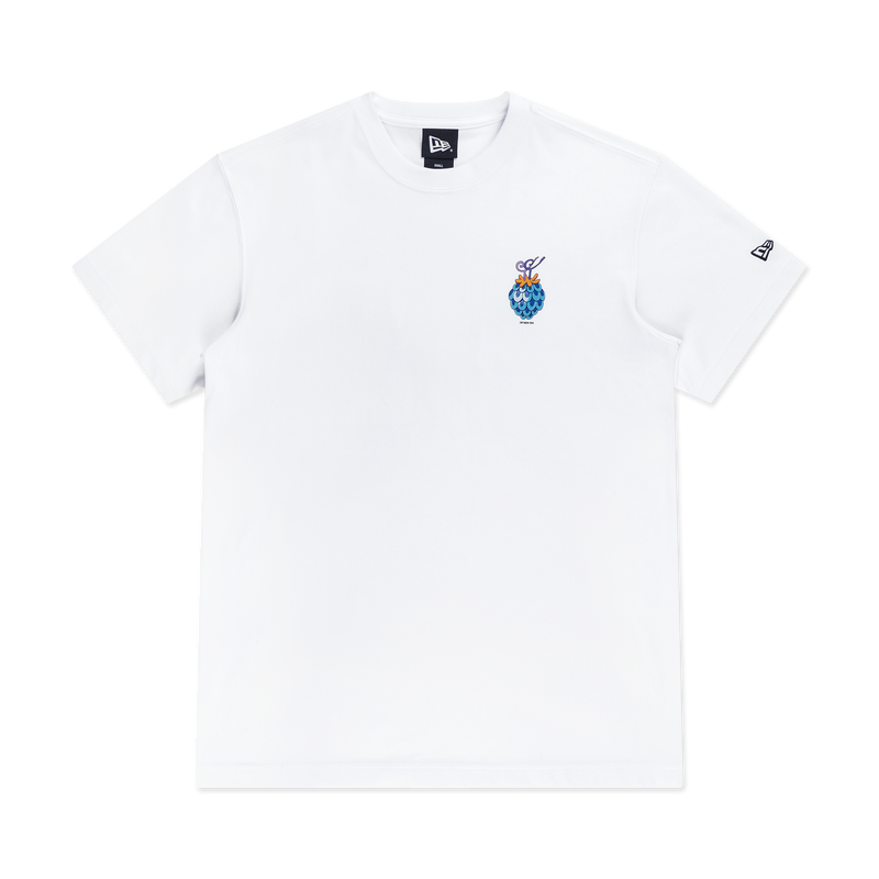 NEW ERA X ONE PIECE GEAR 5 FISH FISH FRUIT WHITE SHORT SLEEVE T-SHIRT