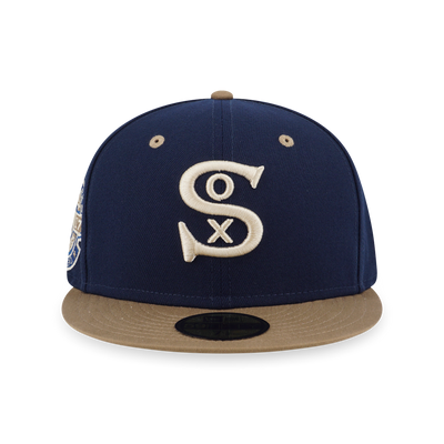 59Fifty Pack - Ocean Khaki Chicago White Sox Cooperstown Oceanside Blue 59Fifty Cap