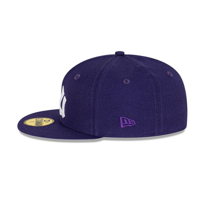 NEW YORK YANKEES COOPERSTOWN ROYAL PURPLE 59FIFTY CAP