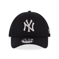 BASIC SILVER MLB NEW YORK YANKEES LOGO BLACK 9FORTY CAP