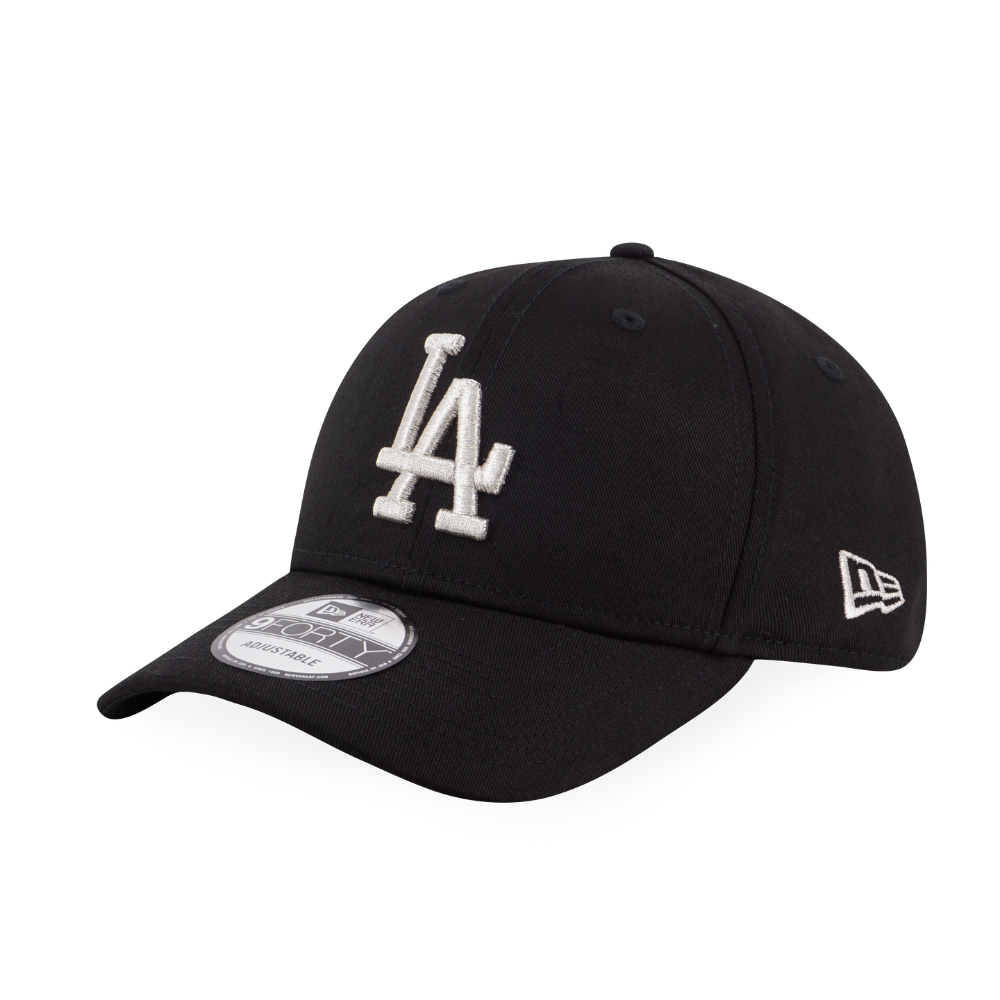 BASIC SILVER MLB LOS ANGELES DODGERS LOGO BLACK 9FORTY CAP