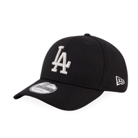 BASIC SILVER MLB LOS ANGELES DODGERS LOGO BLACK 9FORTY CAP