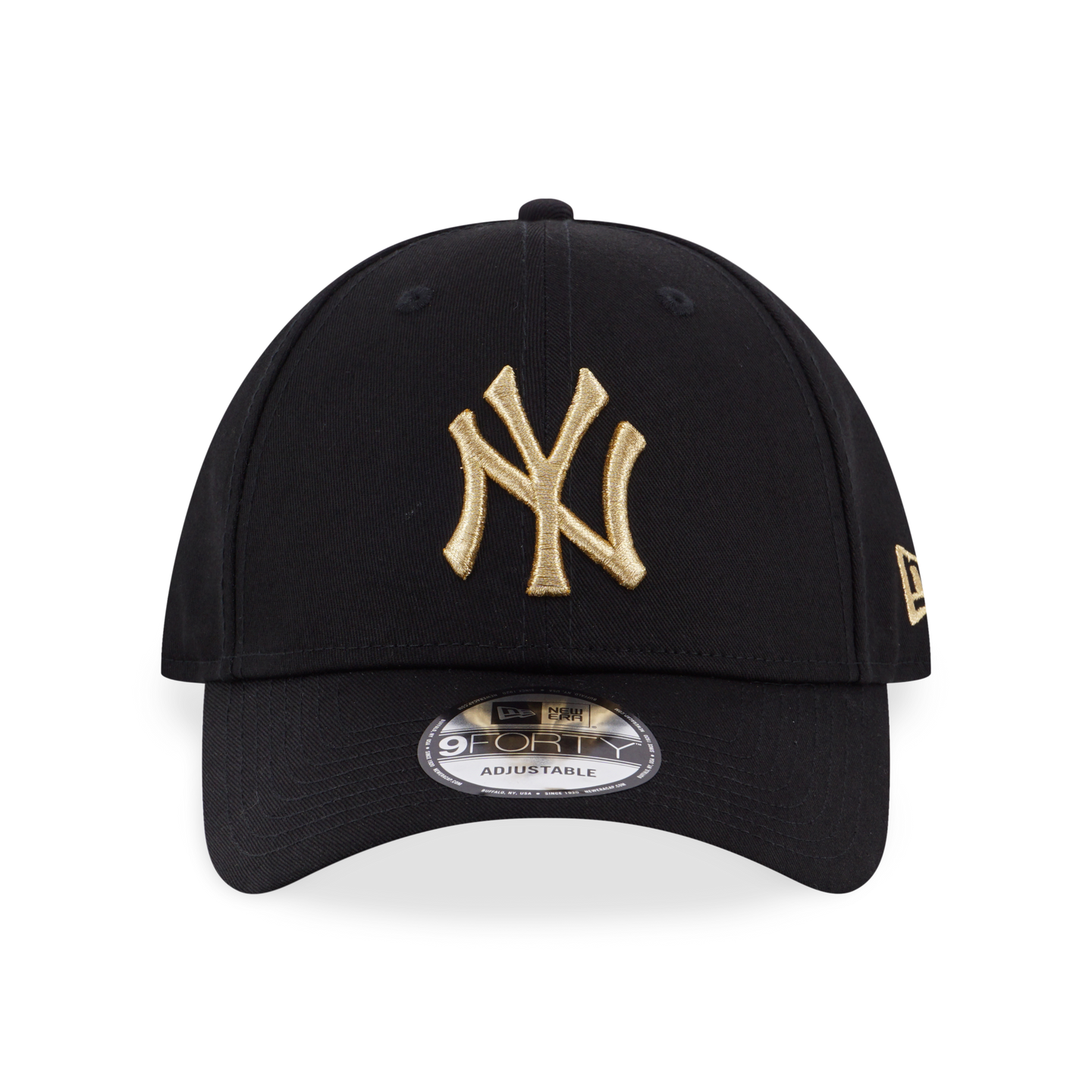 BASIC GOLD MLB NEW YORK YANKEES LOGO BLACK 9FORTY CAP