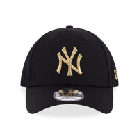 BASIC GOLD MLB NEW YORK YANKEES LOGO BLACK 9FORTY CAP