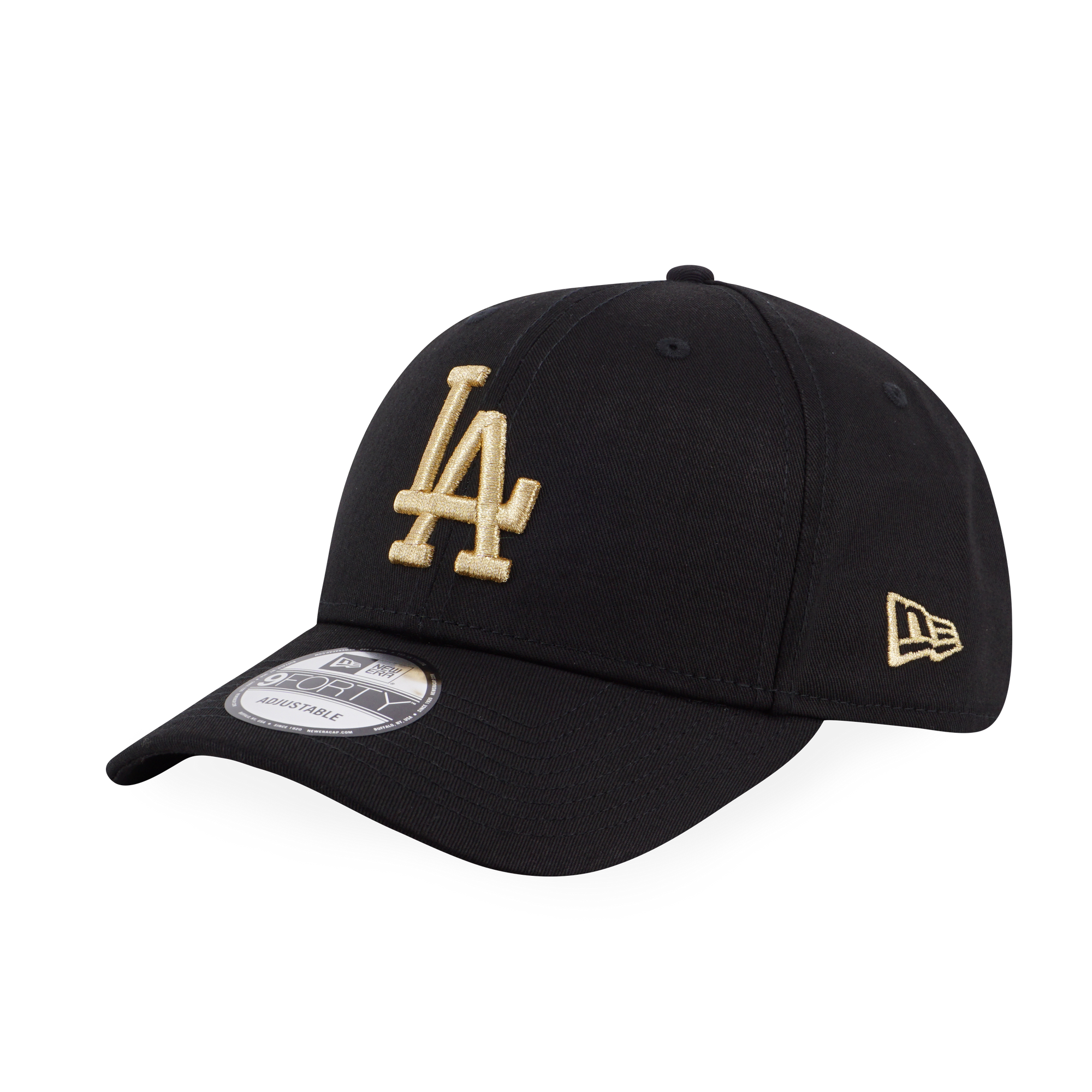 BASIC GOLD MLB LOS ANGELES DODGERS LOGO BLACK 9FORTY CAP