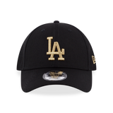 BASIC GOLD MLB LOS ANGELES DODGERS LOGO BLACK 9FORTY CAP