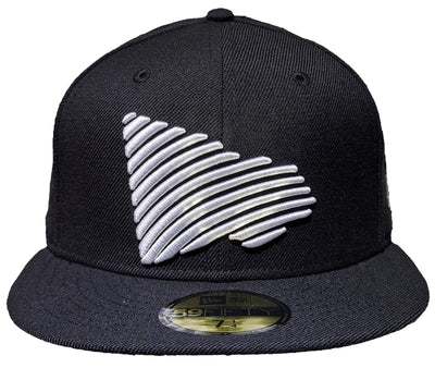 59Fifty Geowave Flag Black/White INTL