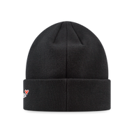 Basic Cuff Beanie Heart Black