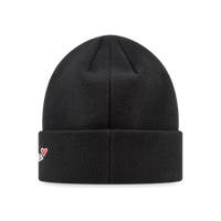 Basic Cuff Beanie Heart Black