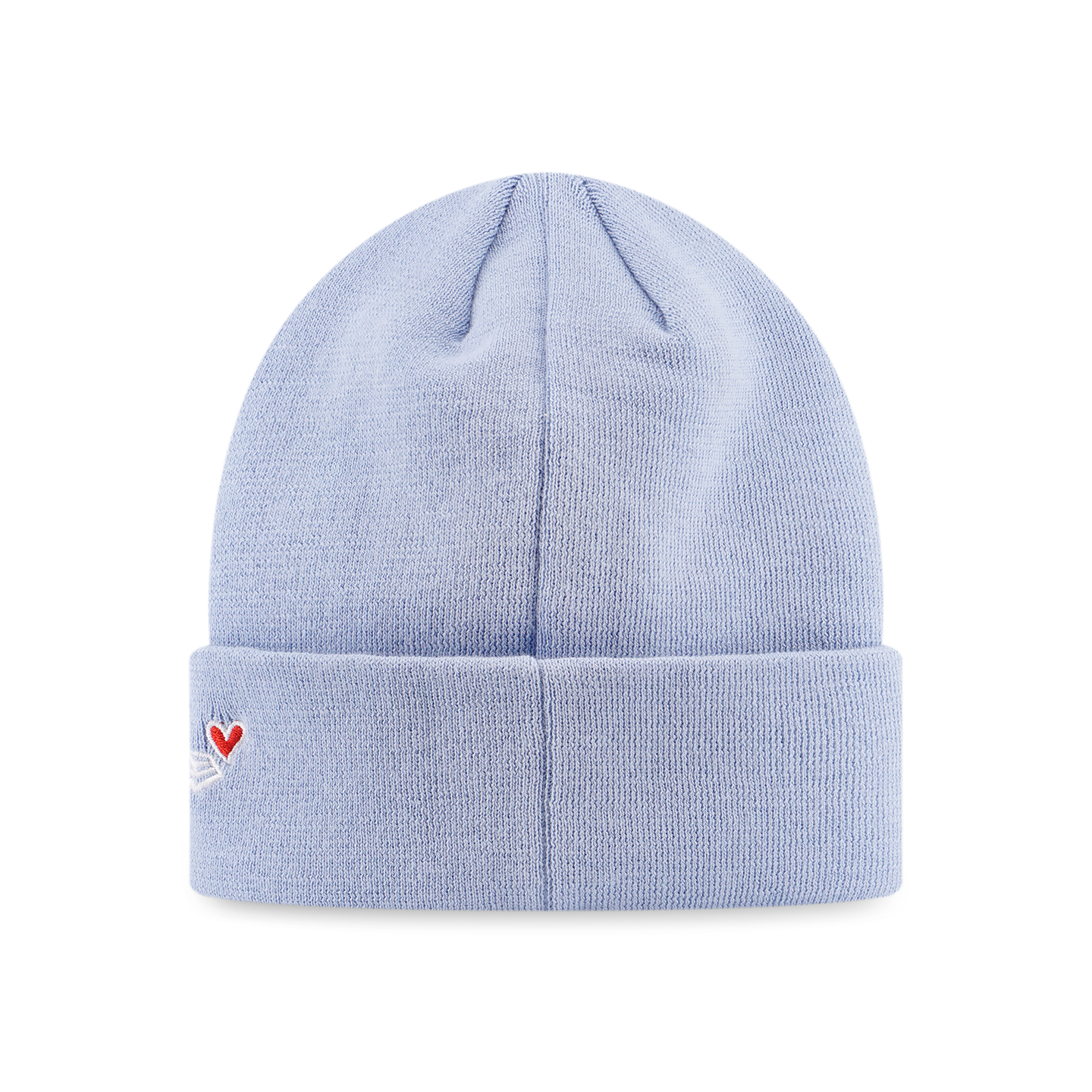 Basic Cuff Beanie Heart Grizzly Blue