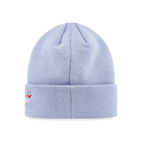 Basic Cuff Beanie Heart Grizzly Blue